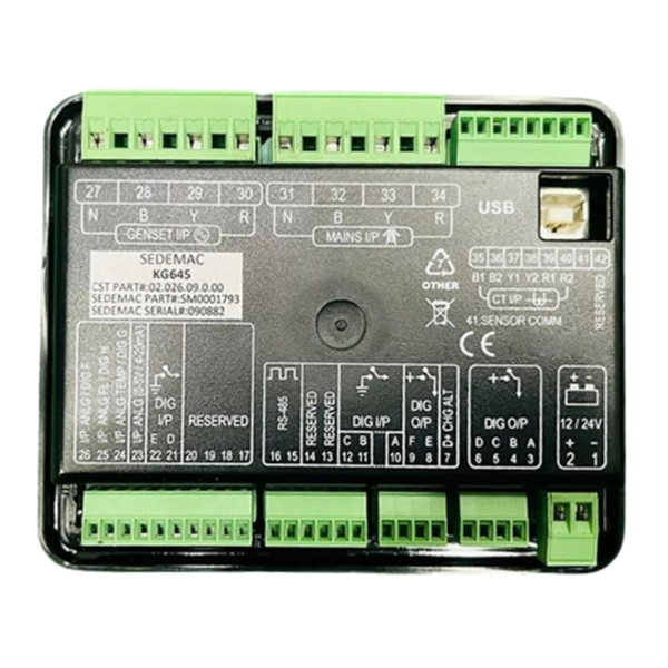 3 Phase KG645 Kirloskar Genset Controller